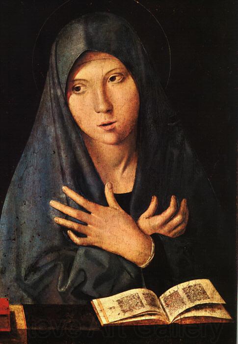 Antonello da Messina Virgin of the Annunciation fvv Norge oil painting art